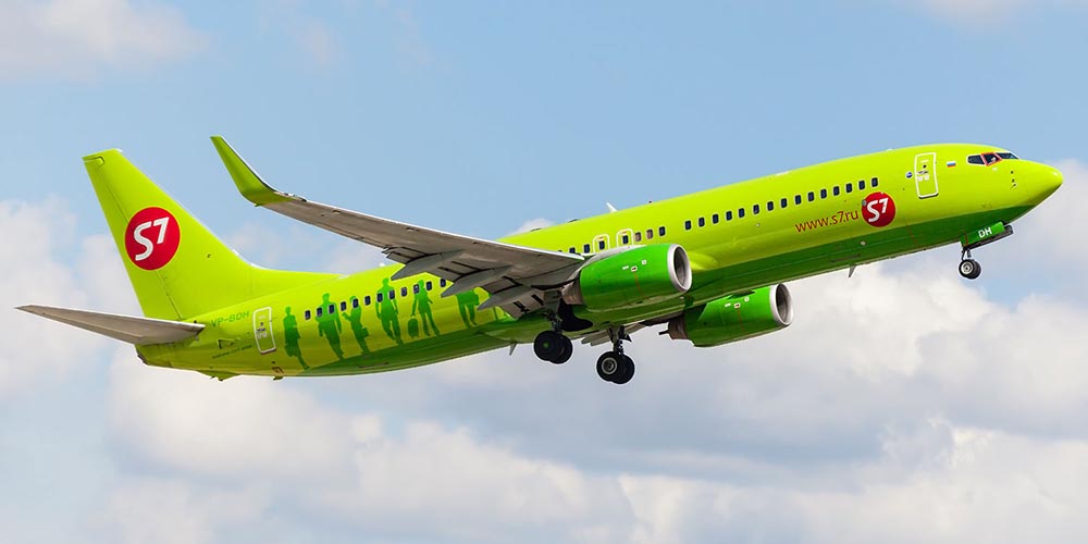 S7 Airlines и ноутбук