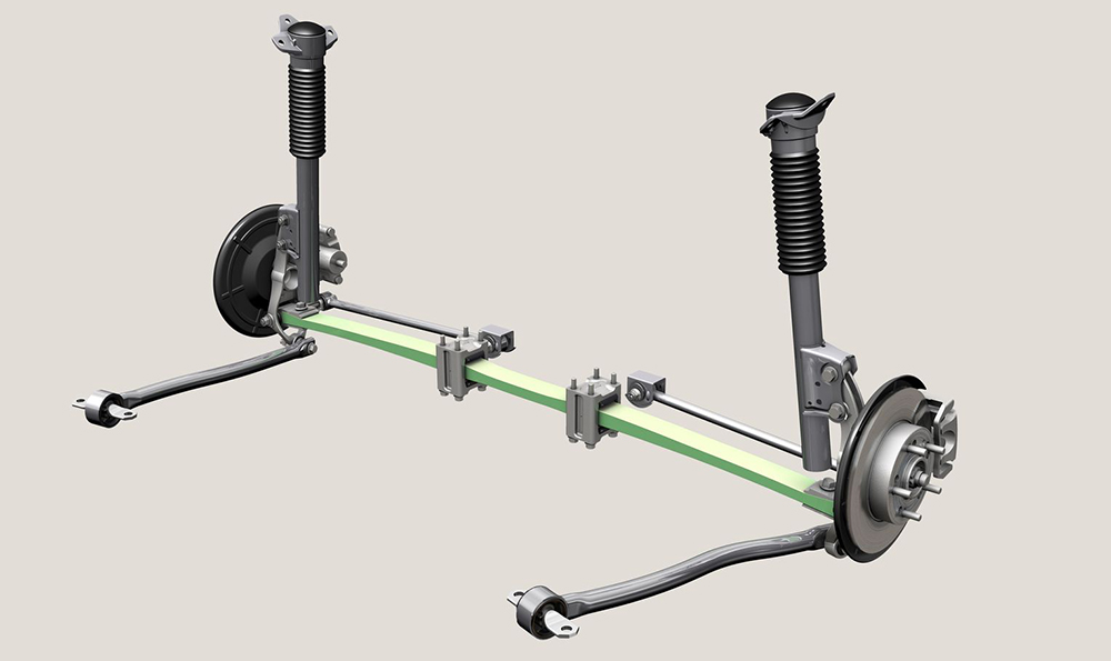 Схема рессорной подвески