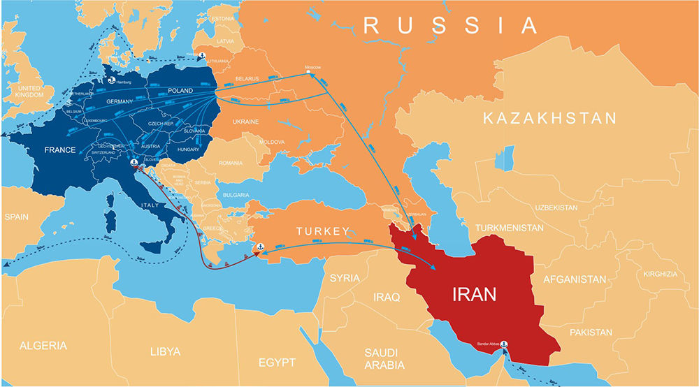 Путь из России в Иран